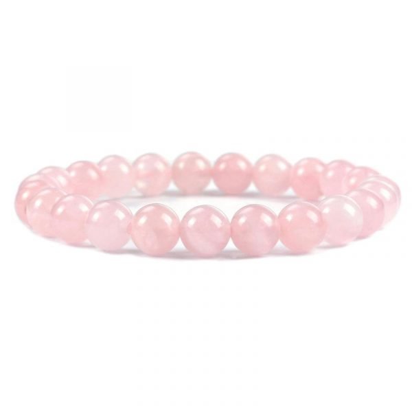 Natural Rose quartz bead bracelet