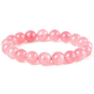 Natural Rose Quartz Bead Bracelet(4-12mm)