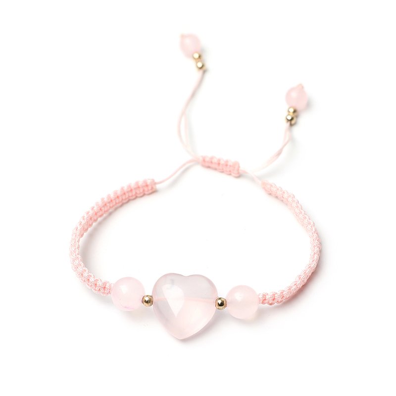 Dress Choice Simple Adjustable Braided Heart Shaped Bracelet