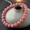 Ice Argentina Rhodochrosite Single Loop Bracelet - Image 3