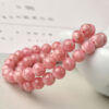 Ice Argentina Rhodochrosite Single Loop Bracelet - Image 4