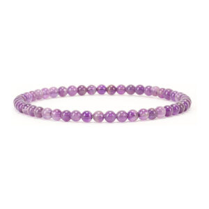 Natural Amethyst 4mm Stretch Bracelet