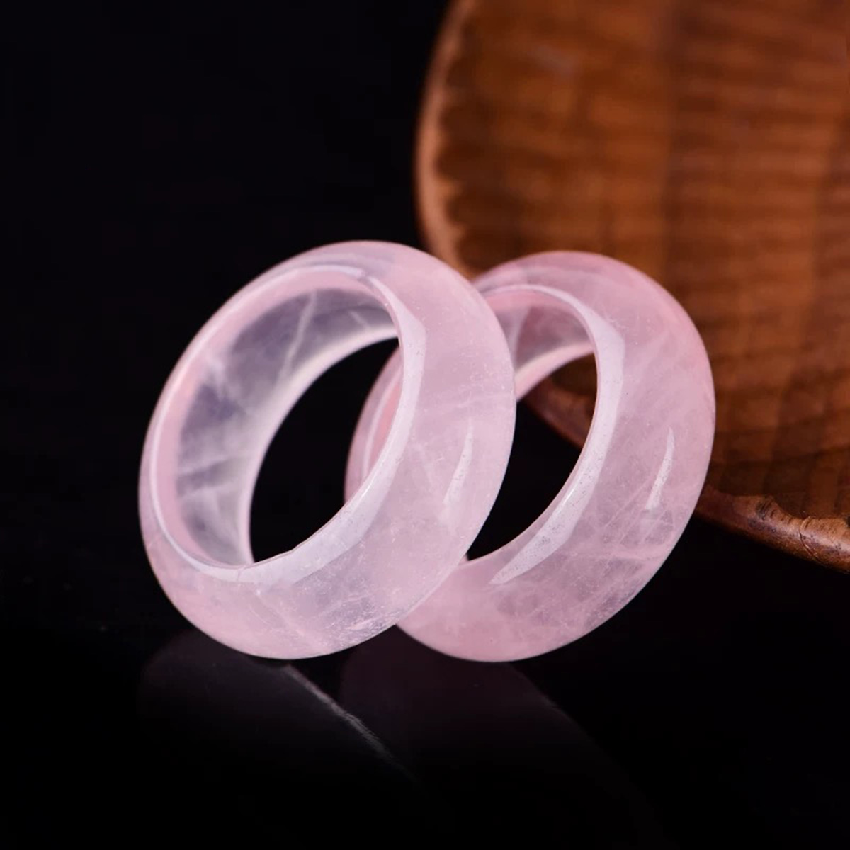 Donut Rose Quartz Ring